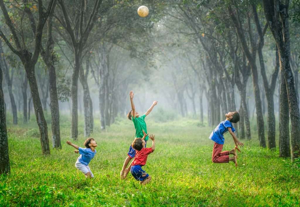 children playing