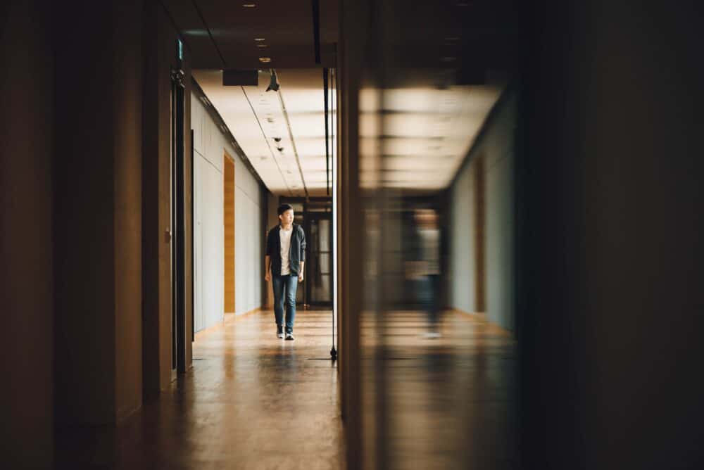 boy at school