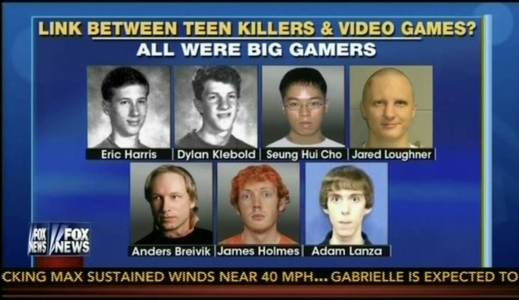 school shooters video games