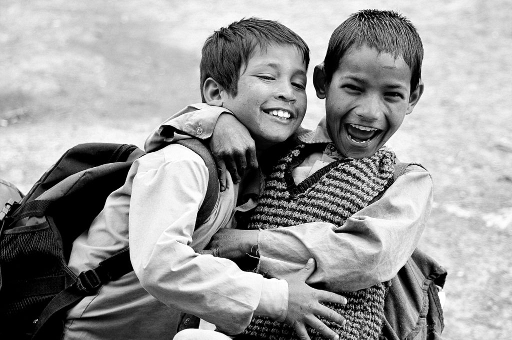 happy kids in india