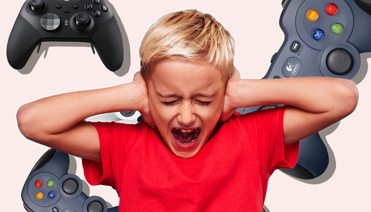 angry boy gamer