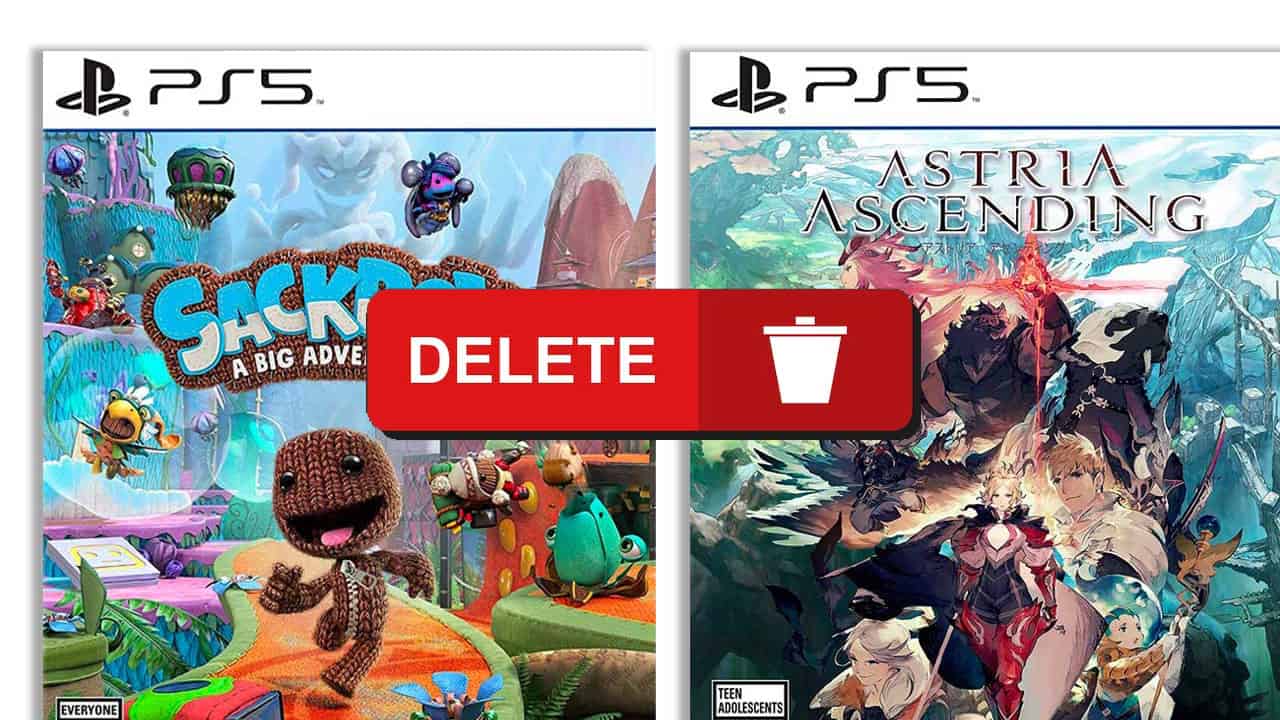 delete ps5 games