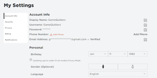 How To Change Roblox Phone Number
