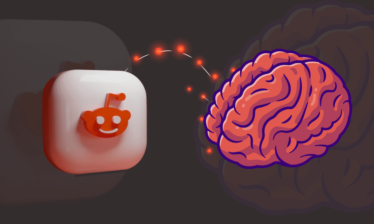 reddit icon and brain