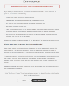 How to Reactivate a Nintendo Account that is Pending Deletion